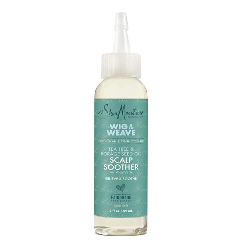 Shea Moisture Scalp Soother Oil Serum for Wig and Weave Tea Tree and Borage Seed Oil Paraben Free 2 Ounce