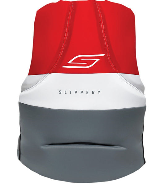 Slippery Surge Neo Mens Life Vest Charcoal/Red XL