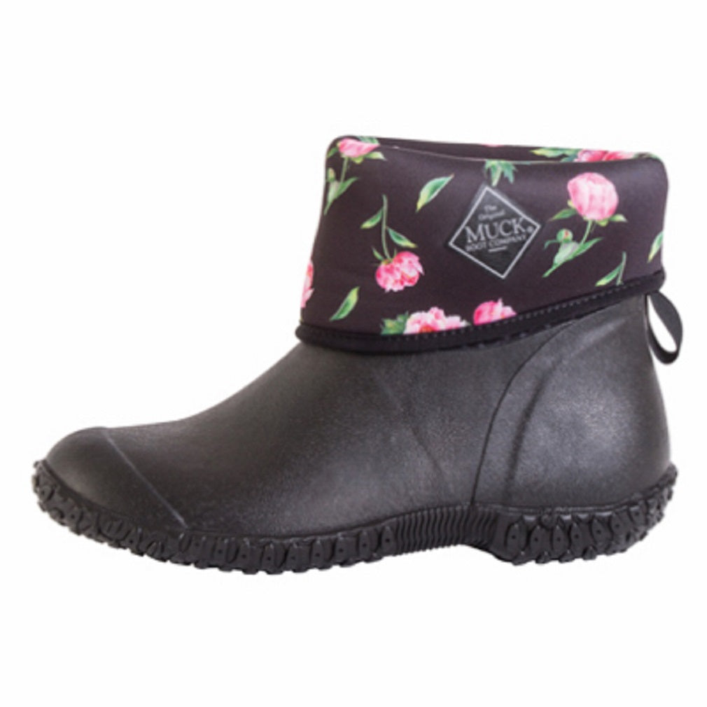 Muck Boot WM2-1ROS-BLK-070 Muckster II Women's Mid Height Shoe, Size 7
