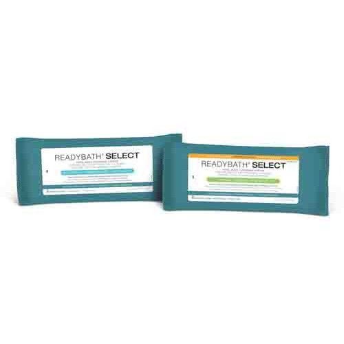 Medline ReadyBath SELECT Medium Weight Cleansing Washcloths: 30 Count, Antibacterial Formula White