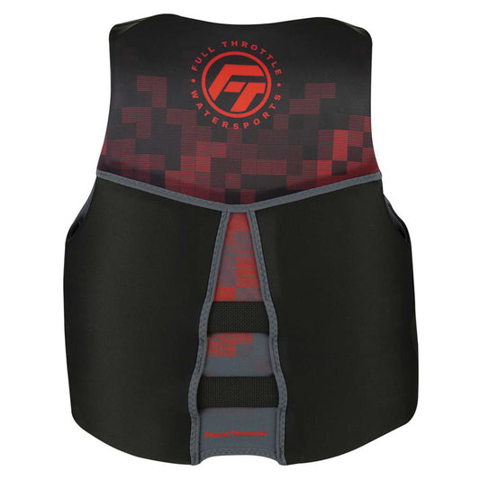 Full Throttle Mens Rapid-Dry Flex-Back Life Jacket XL Red