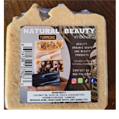Natural Beauty By Cathy Organic Turmeric Handmade Soaps