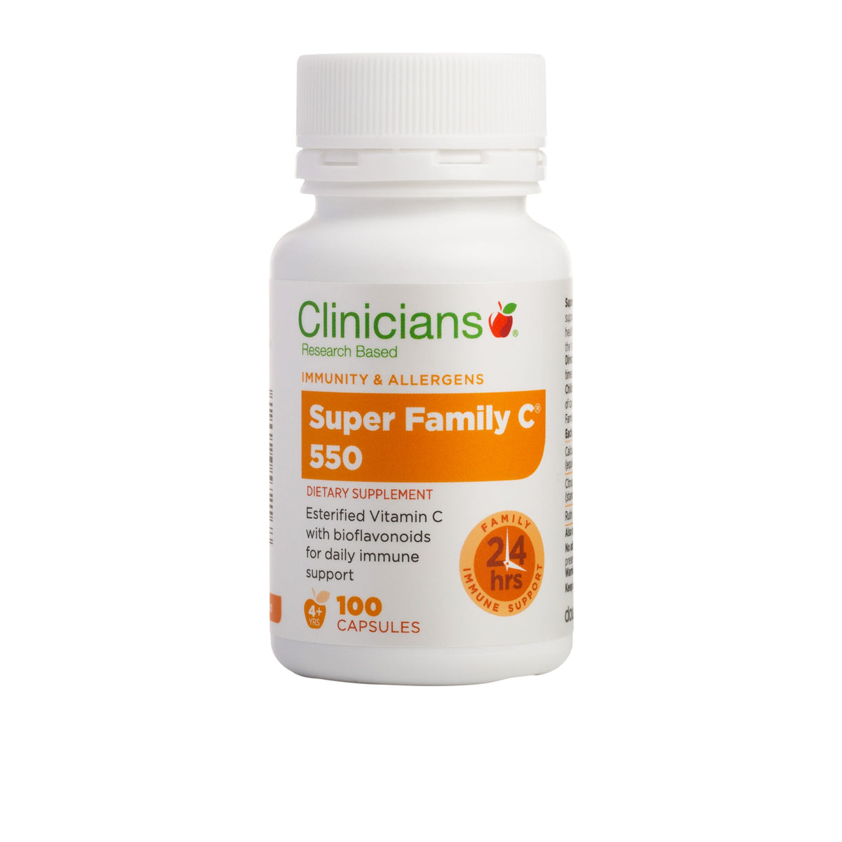 Clinicians Super Family C 550 Caps 100