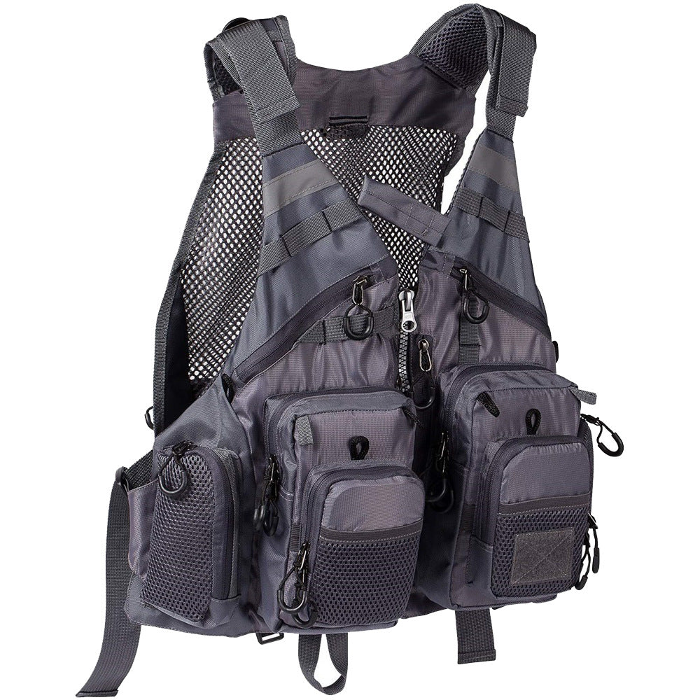 Fishing Leisure Vest Waistcoat Vest Fly Fishing Detachable Sea Fishing Daily Adventure Fishing Multi-pocket Function GND Products