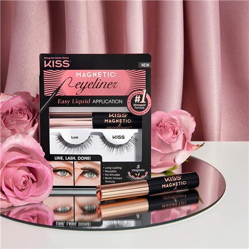 Kiss Magnetic Eyeliner & Fake Eyelashes Kit - 1 Pair