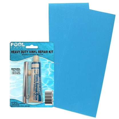 Pool above Heavy Duty Vinyl Repair Patch Kit for Inflatables Boat Raft Kayak Air Beds