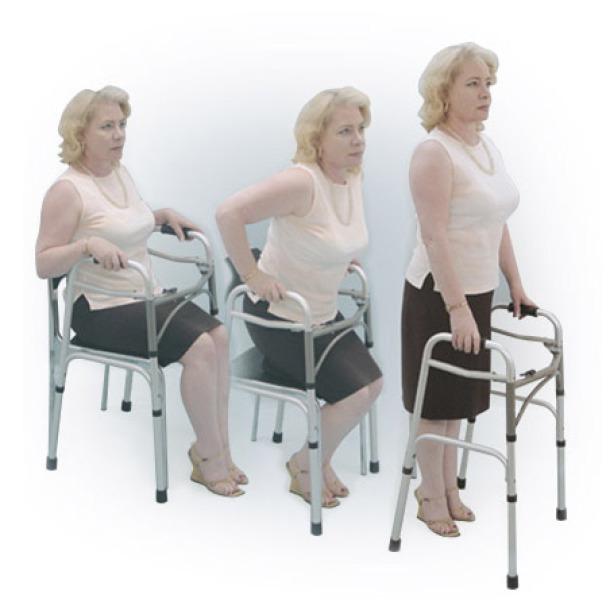 Drive Medical Deluxe Two Button Folding Walkers - Junior Size
