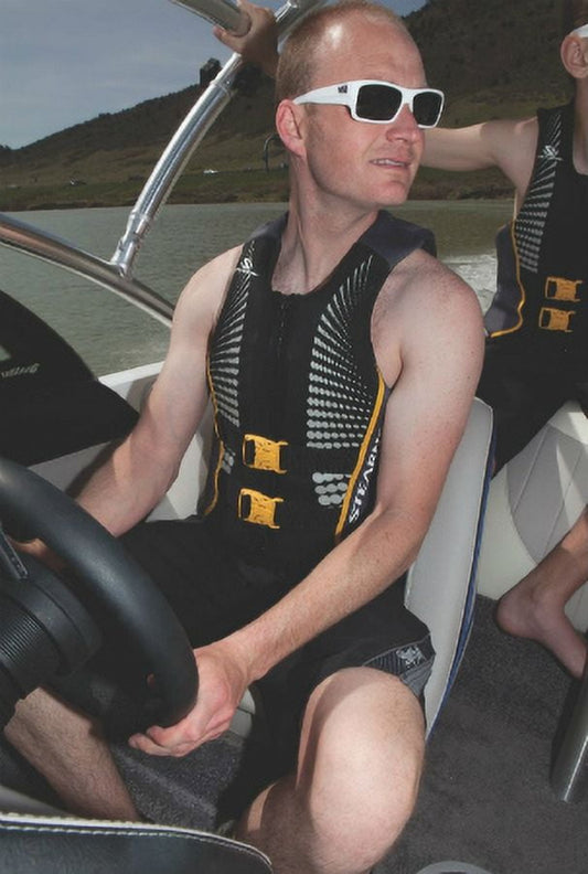Stearns 2000013903 Men's Small 32'-34' (Chest) V1 Series Hydroprene Gold Rush Boating Vest