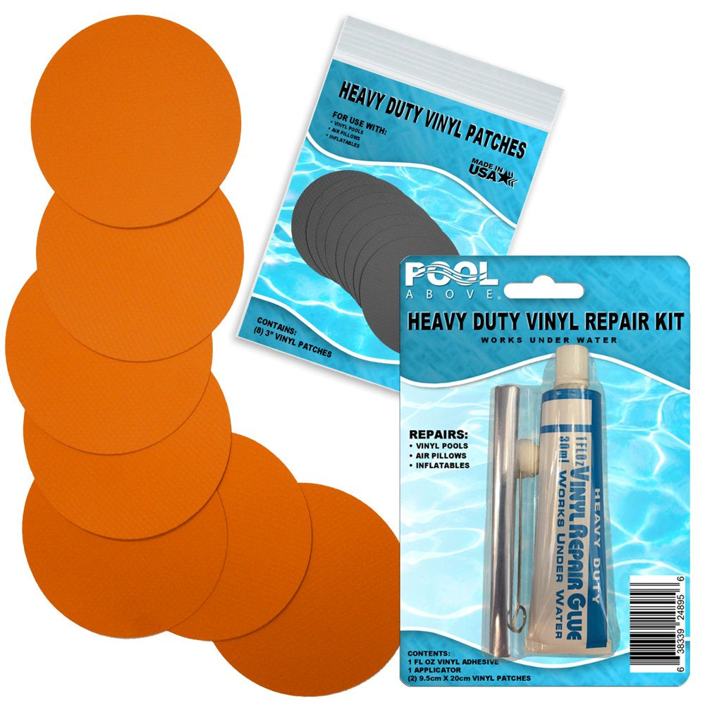 Heavy Duty Burgundy Vinyl Patch Glue Kit for Boats Pools Air Bed