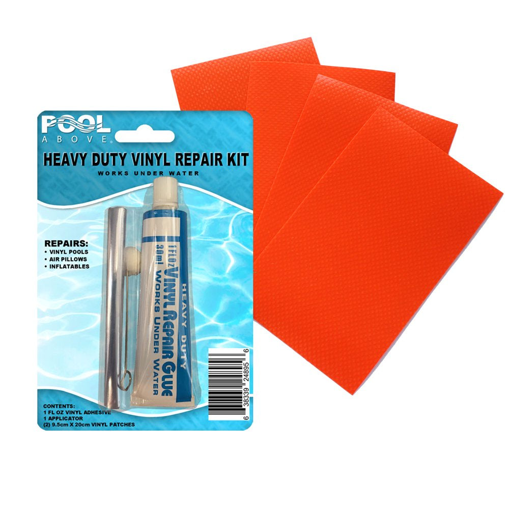 4 Pack of Black 3X5" Vinyl + Repair Kit for Inflatables Boat Raft Kayak Air Beds