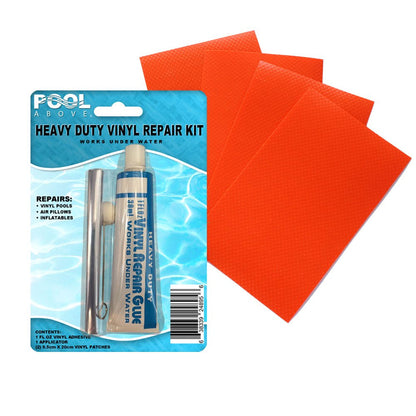 4 Pack of Black 3X5" Vinyl + Repair Kit for Inflatables Boat Raft Kayak Air Beds
