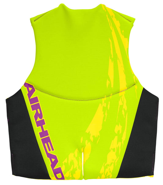 Airhead Swoosh Neolite Kwik-Dry Adult Life Vest Lime XL