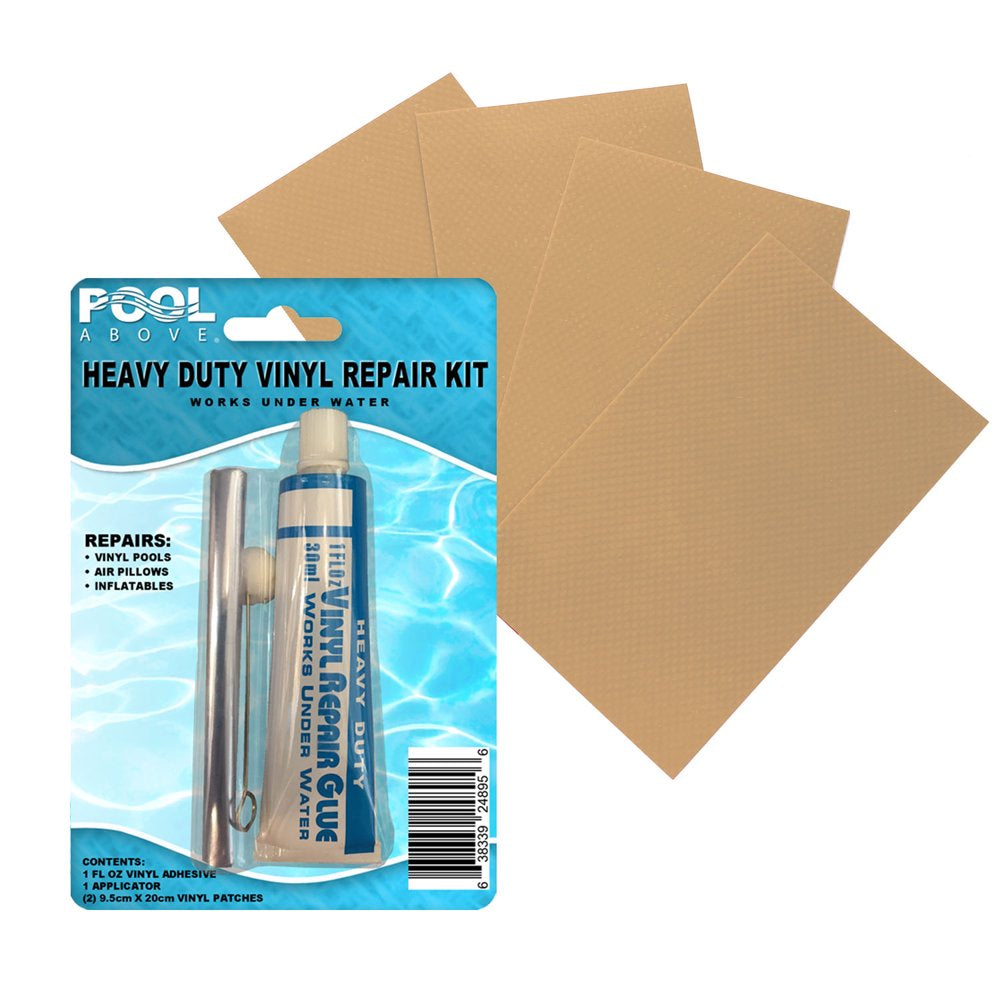 4 Pack of Black 3X5" Vinyl + Repair Kit for Inflatables Boat Raft Kayak Air Beds
