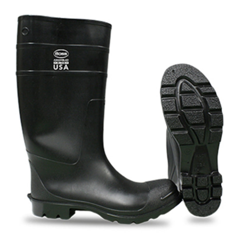 Boss 2KP396212 Knee Plain Toe Boot, #12 x 16 inch, Black