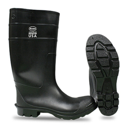 Boss 2KP396212 Knee Plain Toe Boot, #12 x 16 inch, Black