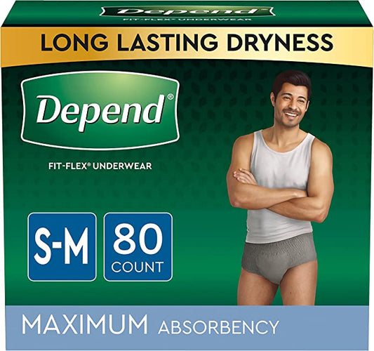 Men's Depend Fit-Flex (Size Small/Medium)