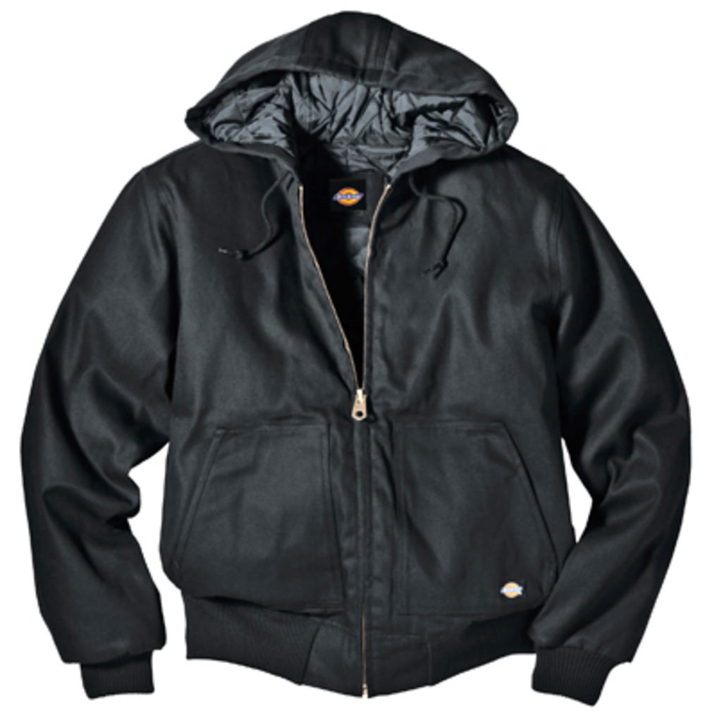 Dickies TJ718BK2X Rigid Duck Hooded Jacket, Black