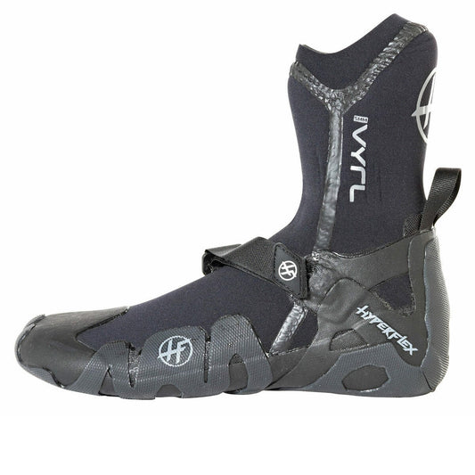 Hyperflex Mens Vyrl Hi Top 5mm Surf Booties, Adult, Black, 12