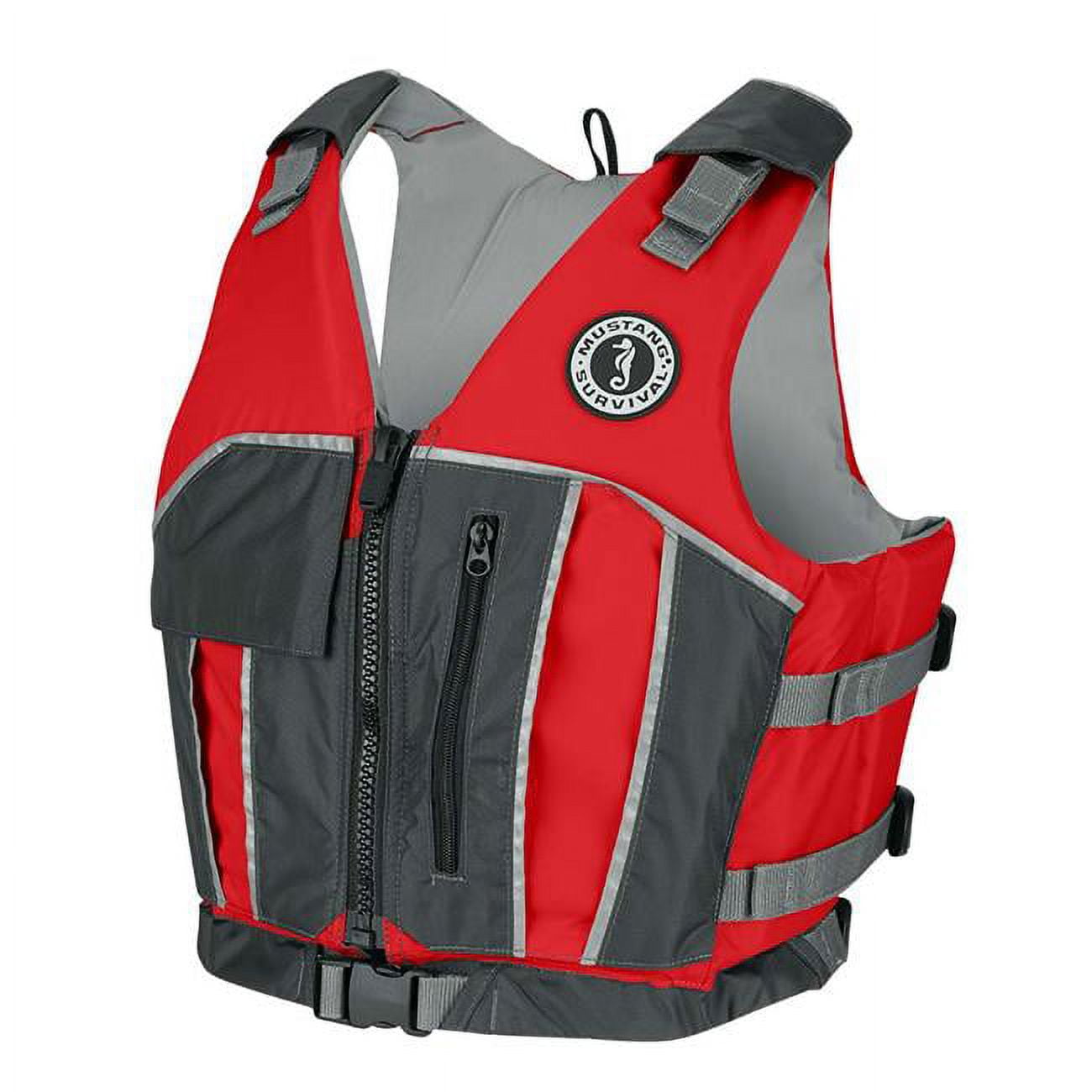 MTI Adventurewear 796145 Reflex Foam Vest, Red & Grey - Medium & Large