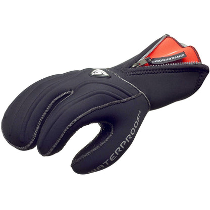 Waterproof G1 7mm 3-Finger Semi-Dry Gloves, X-Small (Black, XX-Large)