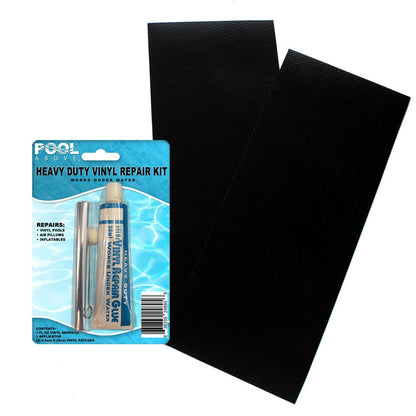 Pool above Heavy Duty Vinyl Repair Patch Kit for Inflatables Boat Raft Kayak Air Beds