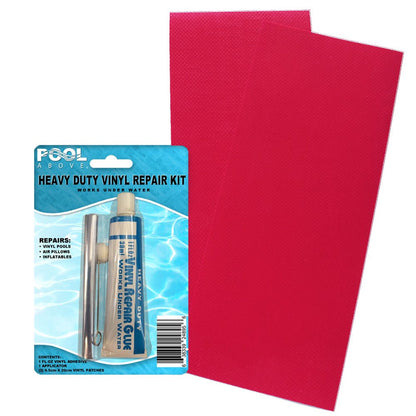 Pool above Heavy Duty Vinyl Repair Patch Kit for Inflatables Boat Raft Kayak Air Beds