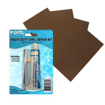 4 Pack of Black 3X5" Vinyl + Repair Kit for Inflatables Boat Raft Kayak Air Beds
