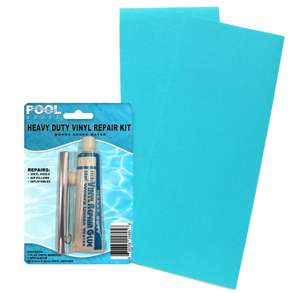 Pool above Heavy Duty Vinyl Repair Patch Kit for Inflatables Boat Raft Kayak Air Beds