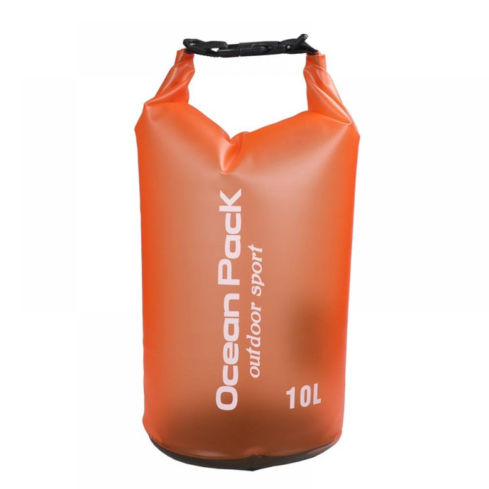 Clear Dry Bag Waterproof Floating 10L, Lightweight Dry Sack Water Sports, Marine Waterproof Bag Roll Top for Kayaking, Boating, Canoeing, Swimming, Hiking, Camping, Rafting