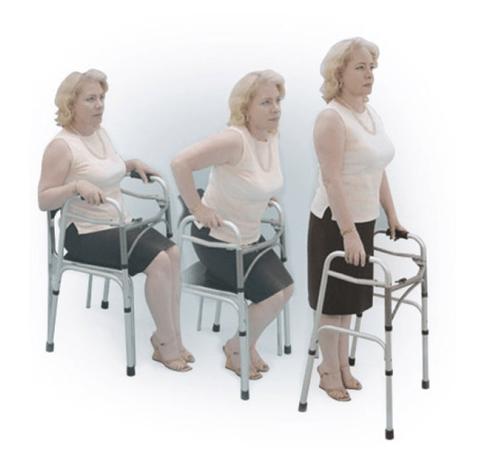 Drive Medical Deluxe Folding Walker, Two Button