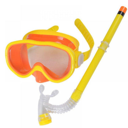 Kids Children Underwater Scubas Diving Mask and Snorkel Anti-Fog Goggles Glasses Diving Swimming Simple Breath Tube Set