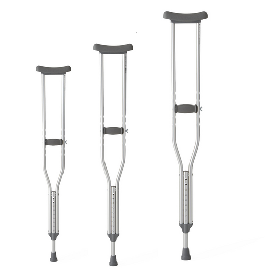 Medline Guardian Standard Push-Button Underarm Crutches
