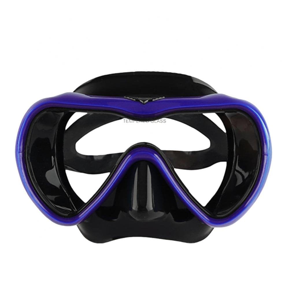 No Fogging Snorkeling Scuba Dive Glasses, Tempered Glass Mask Goggles Snorkeling Freediving Mask Adult Anti-Fogm Panoramic Scuba Diving Goggles