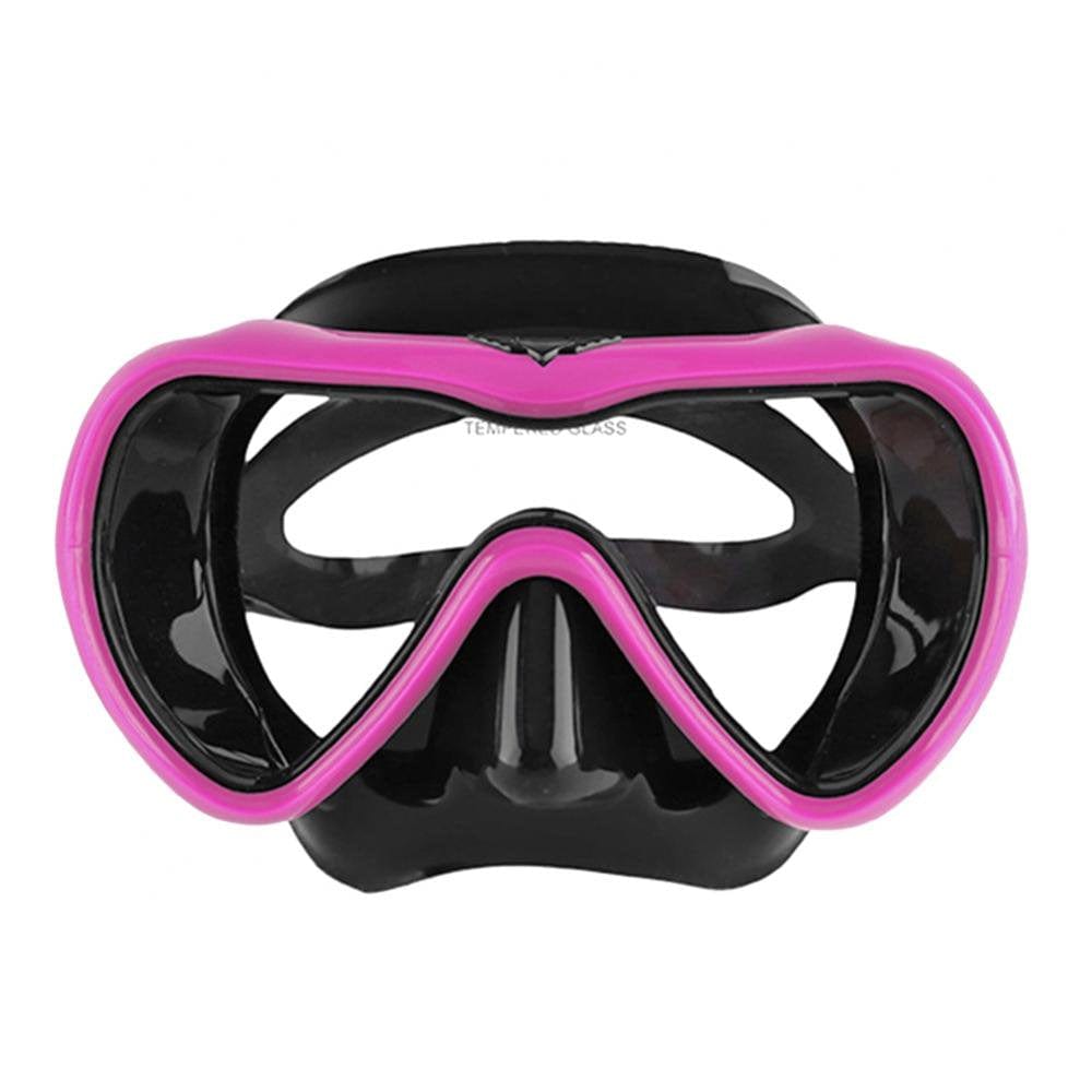 No Fogging Snorkeling Scuba Dive Glasses, Tempered Glass Mask Goggles Snorkeling Freediving Mask Adult Anti-Fogm Panoramic Scuba Diving Goggles